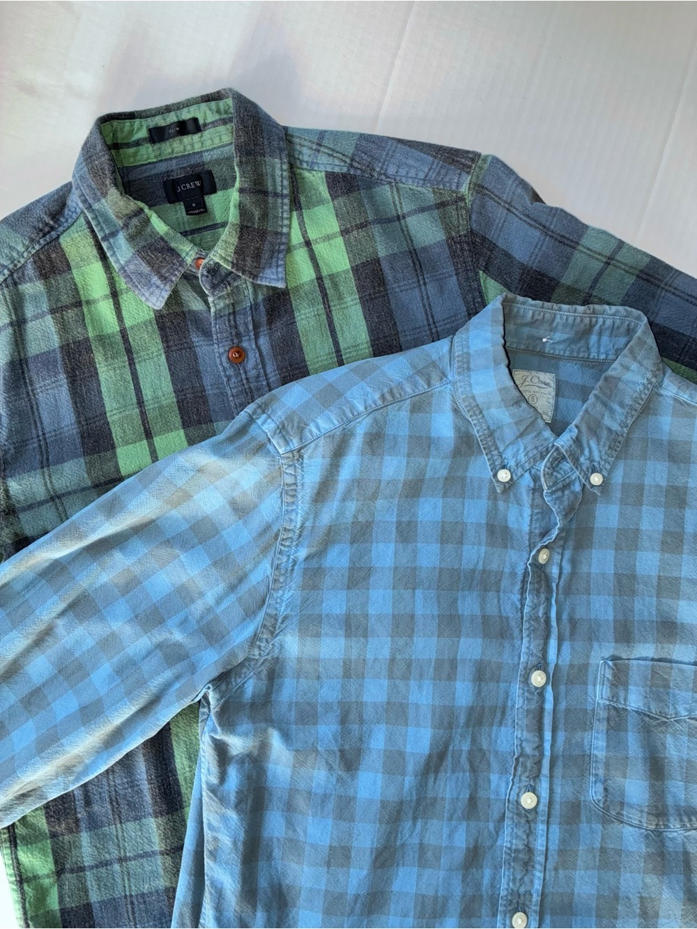 Lot of 2 J. Crew Men’s Long Sleeve Button Up Shirts Slim Fit Size Small Bundle